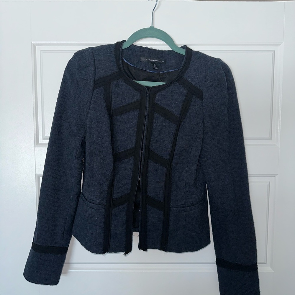 White House black market navy jacket